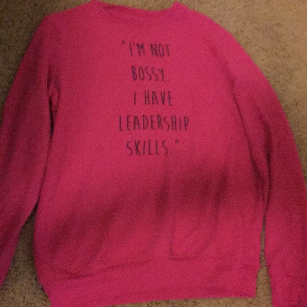 Pink Joe’s sweater kids large good condition.